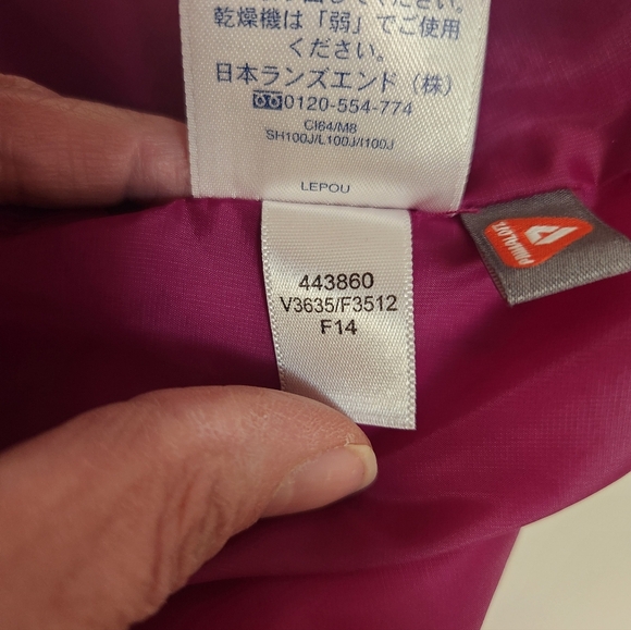 Land's End Black Vest Quilted Lined Zip SZ M (10-12) - Picture 9 of 9